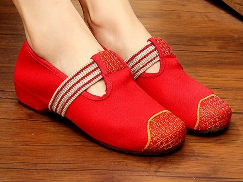 bright red women's shoes
